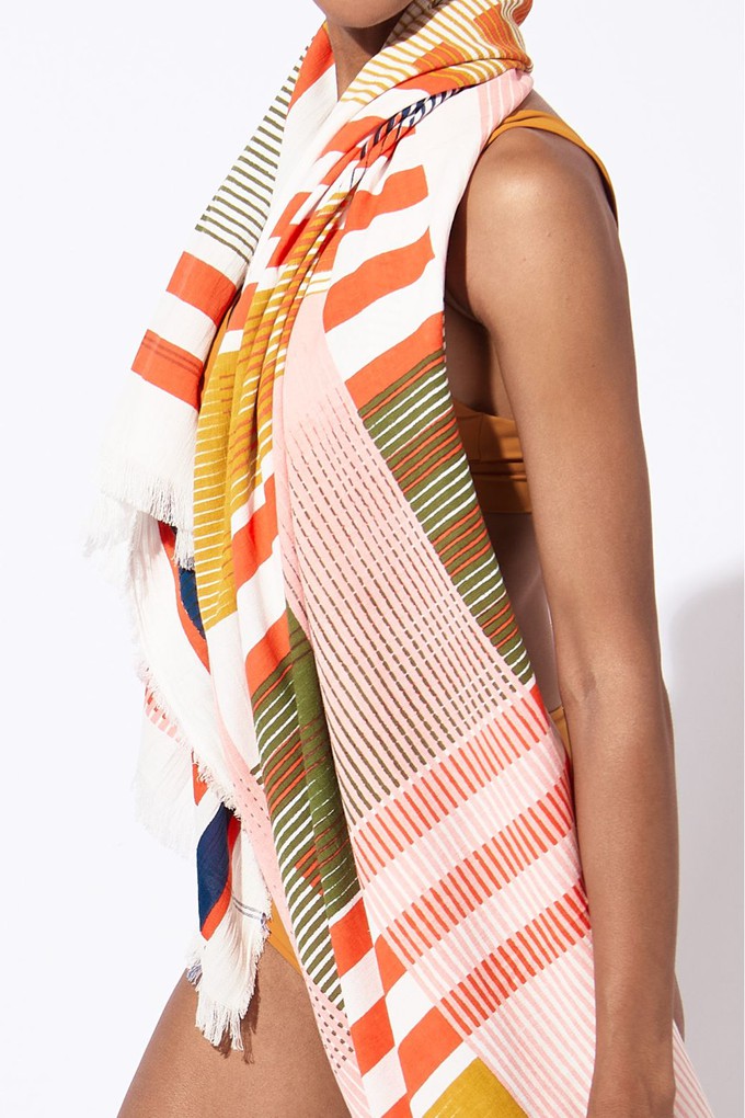 BLUSH VIBRANT BEACH TOWEL from Cool and Conscious