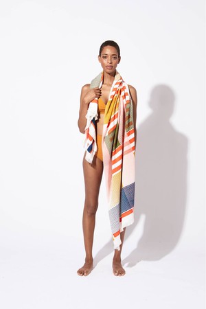 BLUSH VIBRANT BEACH TOWEL from Cool and Conscious