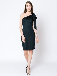 Organic Cotton Black One Shoulder Dress via Jenerous