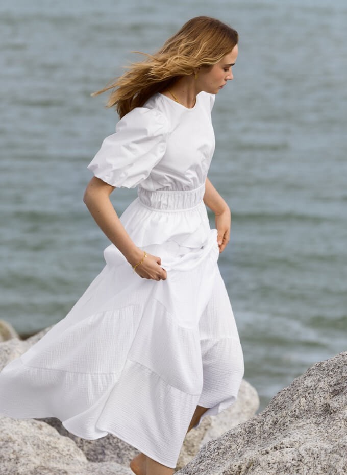 A beautiful tiered skirt
