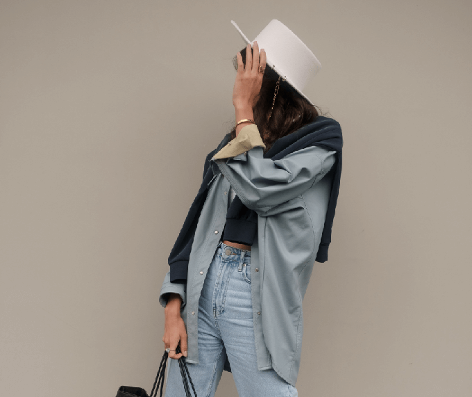 A creative sustainable outfit combination