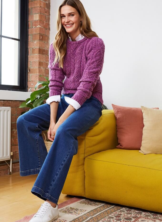A recycled wool jumper