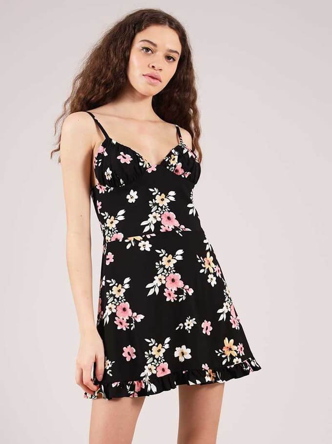 A sustainable mini summer dress