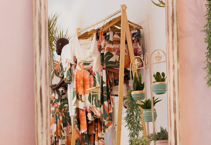 A wardrobe being decluttered to ditch fast fashion and switch to ethical fashion
