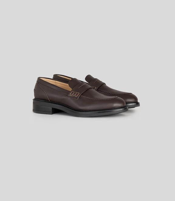 Brown loafers for autumn