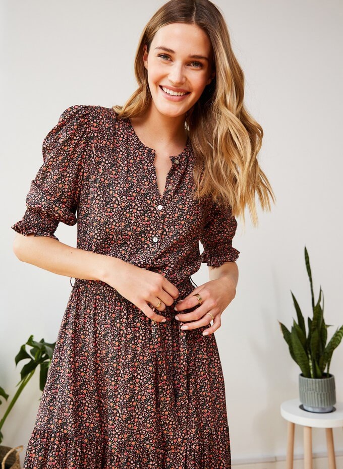 Ethical dress by a sustainable brand