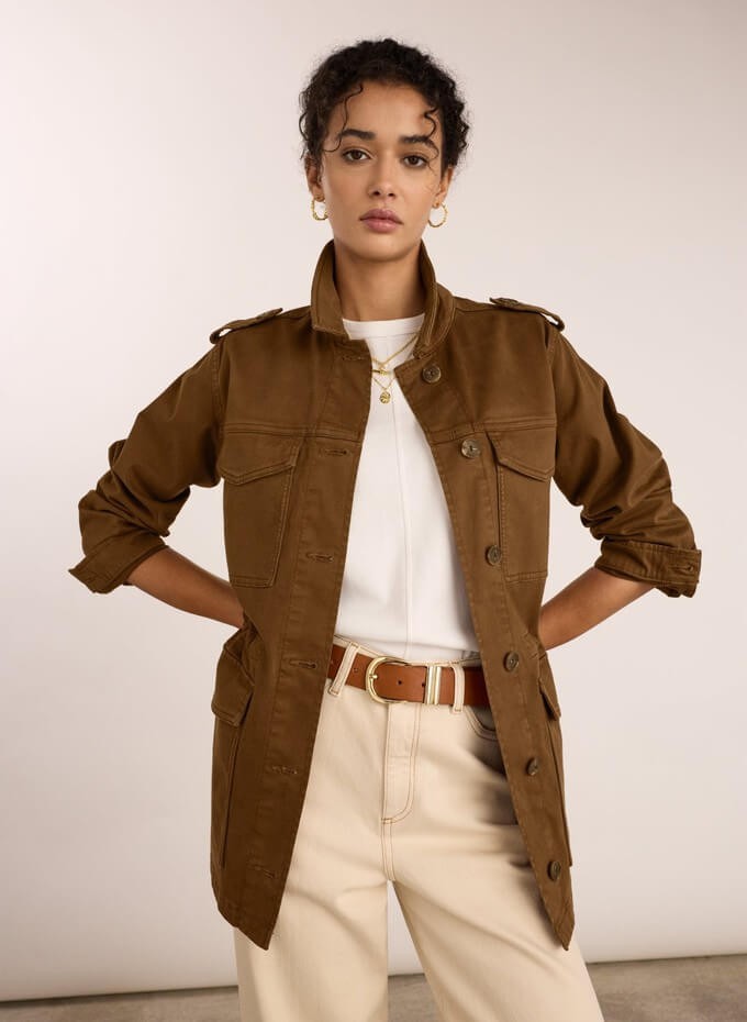 Example of utility clothing style in sustainable fashion