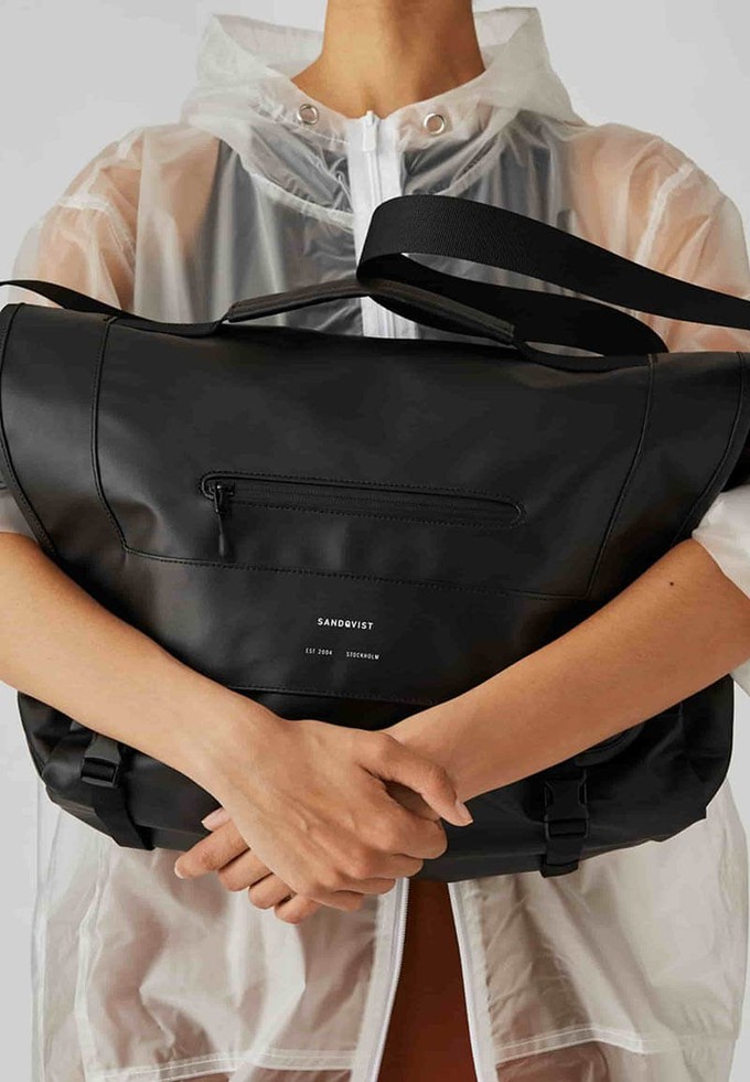 Aricia Black Vegan Laptop Bag | Laptop bag for women