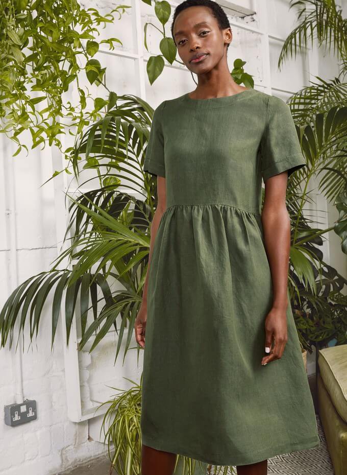 Sustainable fashion dress made with hemp