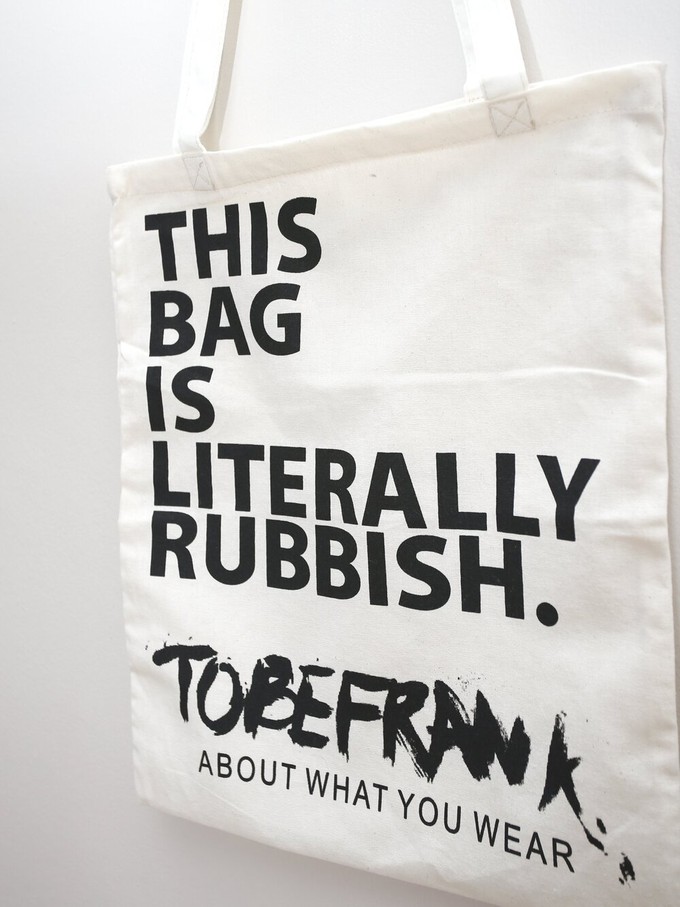This bag is rubbish - recycled tote bag