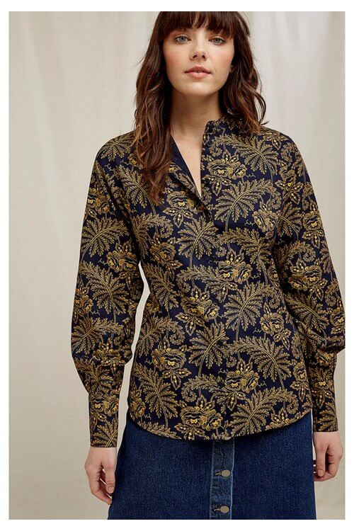 V&A Rosa Print sustainable blouse