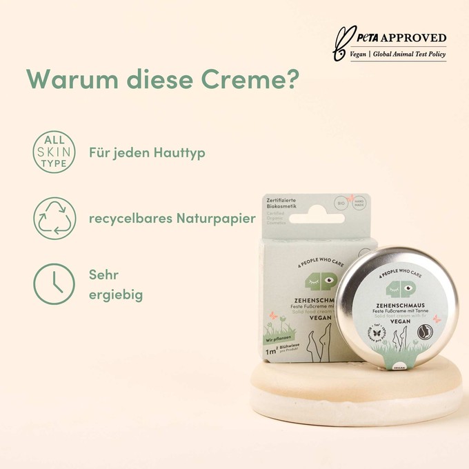 Feste Fußcreme Refiller - Tanne from 4peoplewhocare