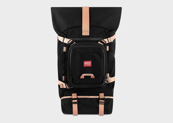 Nomad Hemp Rolltop Backpack in Black from 8000kicks