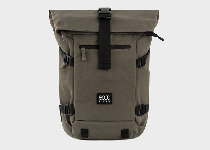 Nomad Hemp Rolltop Backpack in Dark Green from 8000kicks