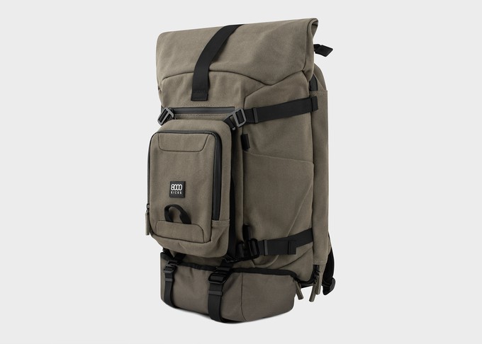 Nomad Hemp Rolltop Backpack in Dark Green from 8000kicks