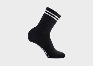 Striped Hemp Socks in Black from 8000kicks