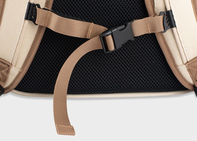 Nomad Hemp Rolltop Backpack in Beige and Green from 8000kicks