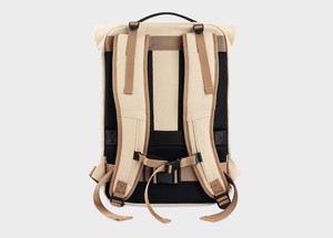 Nomad Hemp Rolltop Backpack in Beige and Green from 8000kicks
