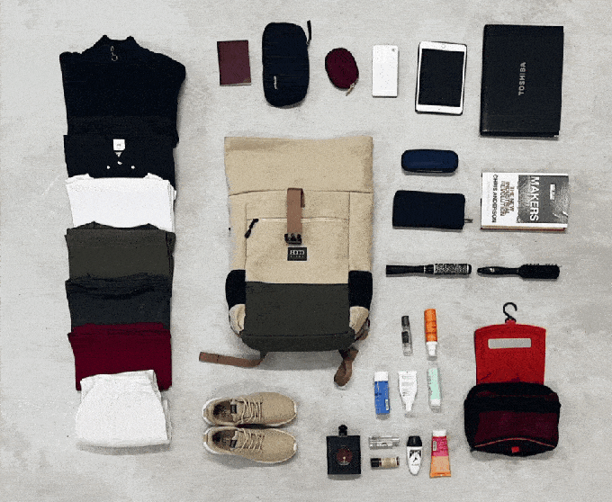 Everyday Hemp Rolltop Backpack in Black from 8000kicks