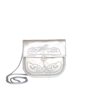 Embroidered Mini Crossbody Bag in Silver from Abury