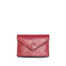 Leather Business Card Holder in Red from Abury