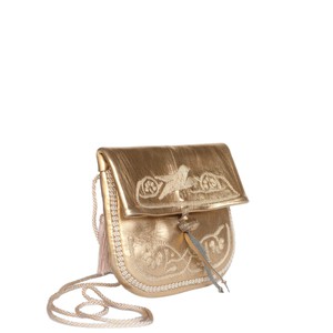 Embroidered Mini Leather Berber Bag from Abury
