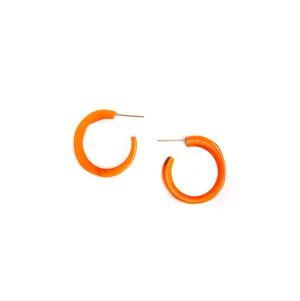 Small Tagua Hoop Earrings from Abury