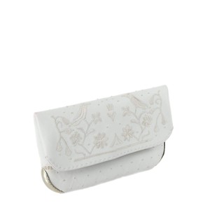 Lovebirds Wedding Clutch Bag in White from Abury