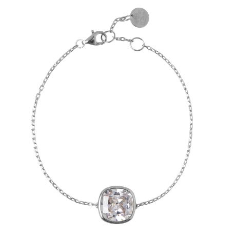 Pretty Cushion | Bracelet | Silver Zirconia from AdornPay
