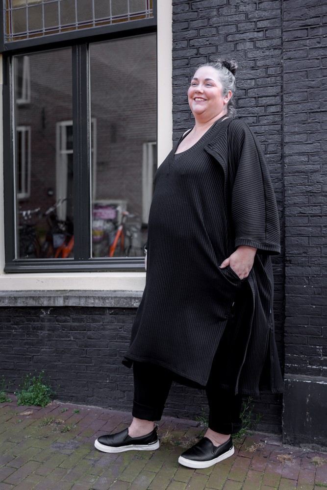 Maxi v-hals jurk Ecovero from Aimmea