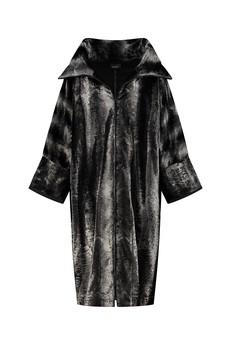 Maxi-coat faux fur (viscose/cotton) via Aimmea