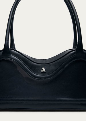 Hilma Vinyl Black Leather Bag from Alohas