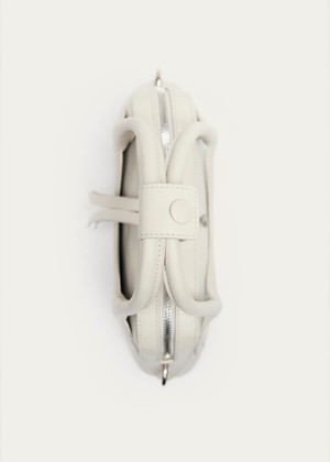 Hilma Mini Vinyl White Leather Bag from Alohas