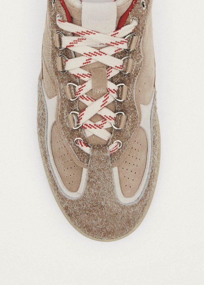 Tb.490 Trek Beige Leather Sneakers from Alohas