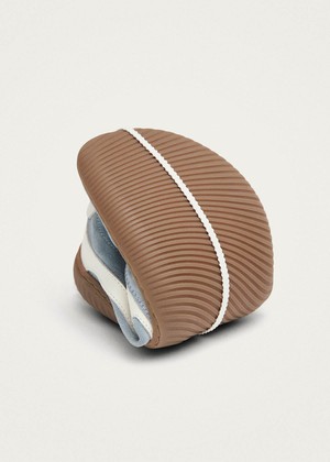 Tb.83 Barefoot Suede Dusty Blue Leather Sneakers from Alohas