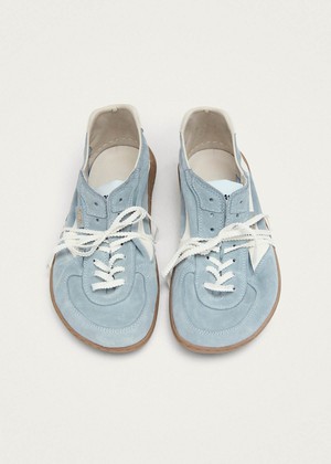 Tb.83 Barefoot Suede Dusty Blue Leather Sneakers from Alohas