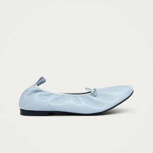 Elena Blue Leather Ballet Flats from Alohas