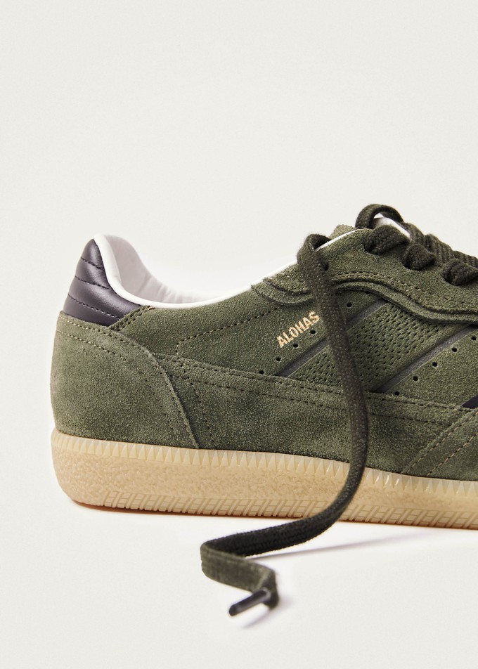 Project Cece | Tb.490 Rife Dusty Olive Leather Sneakers