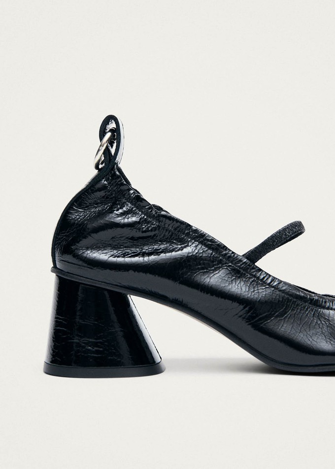 Rhiane Patent Black Leather Pumps from Alohas