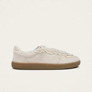 Tb.00 Barefoot Crochet Cream Leather Sneakers from Alohas