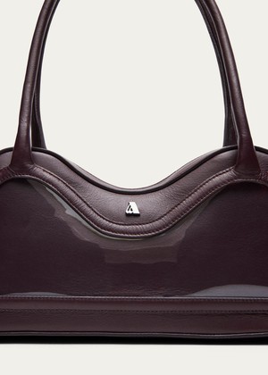 Hilma Vinyl Burgundy Leather Bag from Alohas