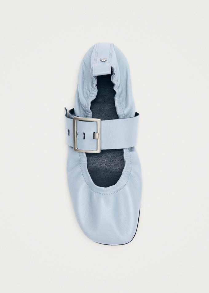 Sarea Blue Leather Ballet Flats from Alohas