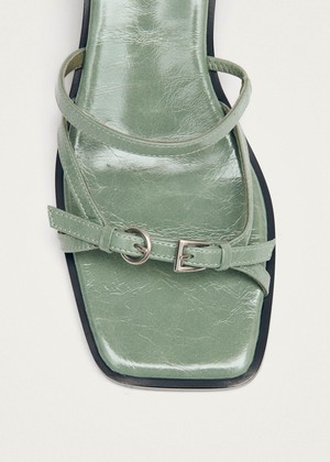 Liko Patent Matcha Leather Sandals from Alohas