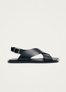 Nalu Black Leather Sandals via Alohas