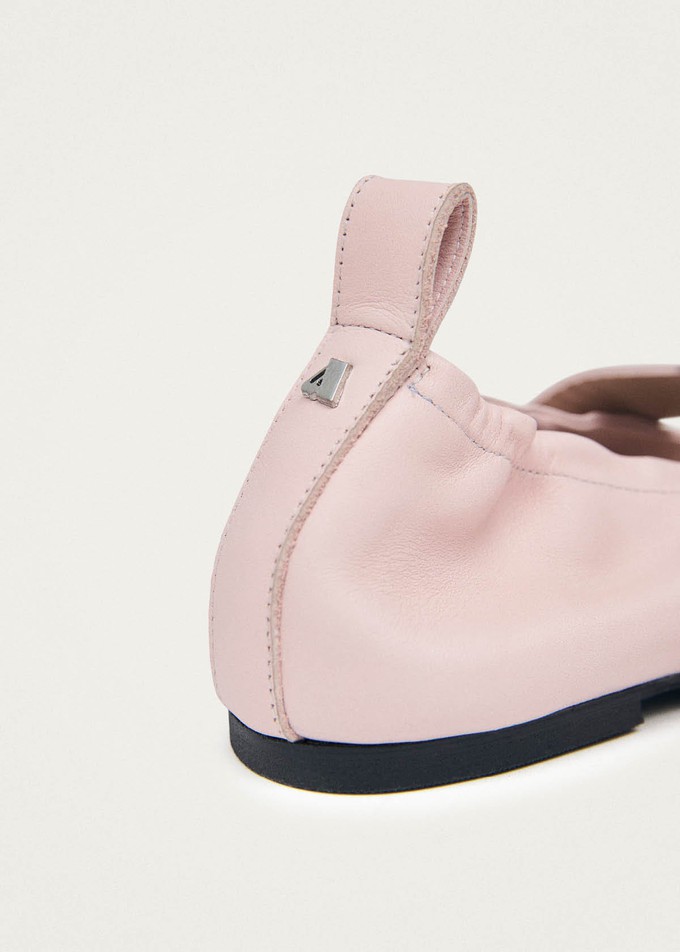 Sarea Pink Leather Ballet Flats from Alohas