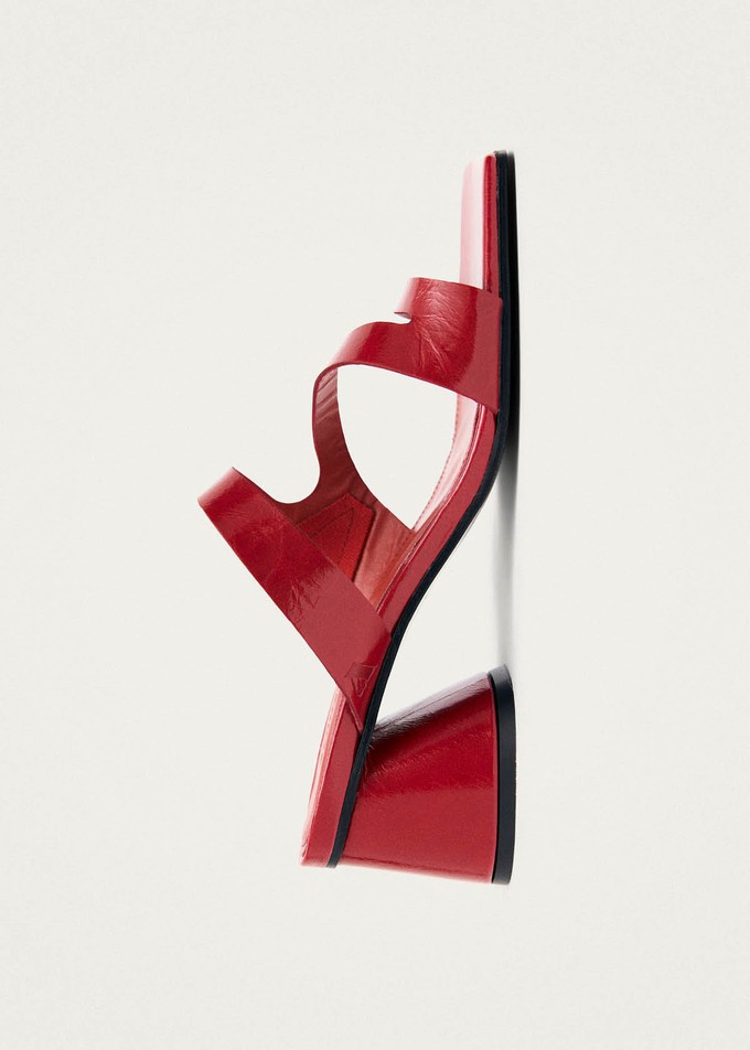 Orielle Rift Red Leather Sandals from Alohas