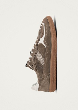 Tb.490 Rife Taupe Leather Sneakers from Alohas
