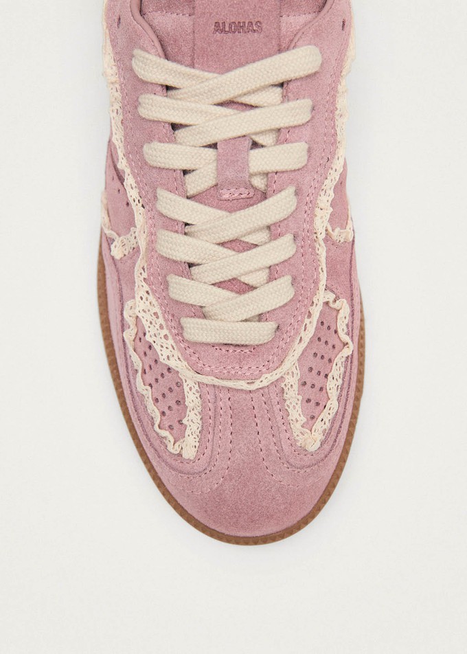 Tb.490 Crochet Pink Leather Sneakers from Alohas