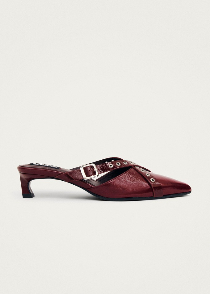 アテッサ新作モデル | Cece Project Zyra Mules Leather Burgundy Onix 靴