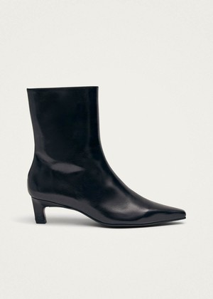 Ambar Rift Black Leather Ankle Boots from Alohas